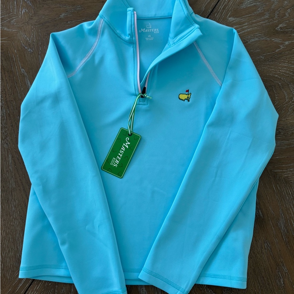 Light Blue Quarter-Zip Pullover